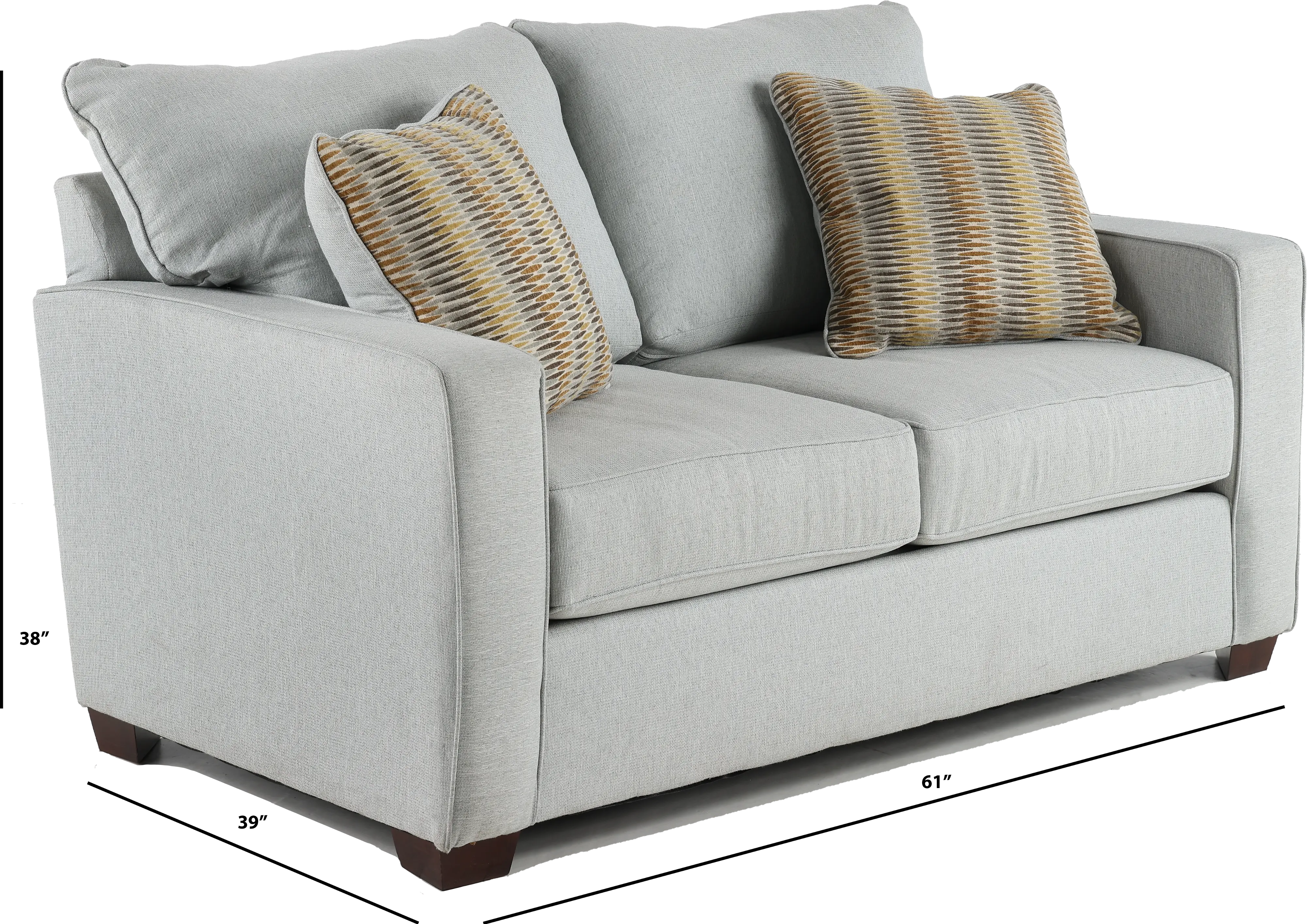 Gavin Sky Gray Loveseat