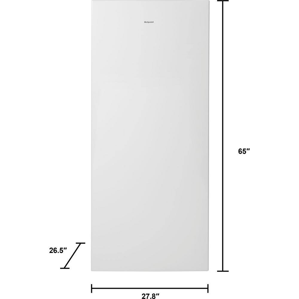 Hotpoint 13 cu. ft. Frost Free Upright Freezer in White HUF13STRWW