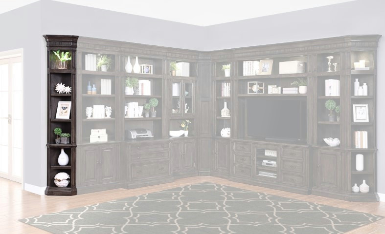 Parker House Washington Heights Outside Corner Bookcase   Traditional   Bookcases   by Parker House  Houzz