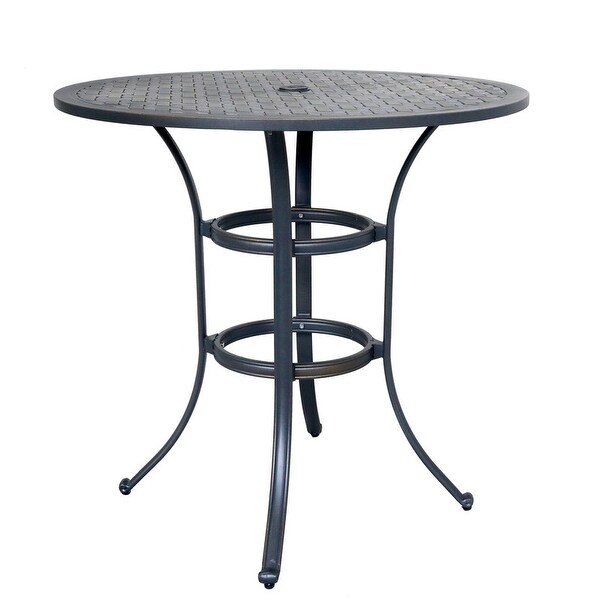 Ventura 42 Inch Cast Aluminum Round Bar Table