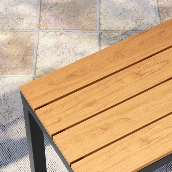 VredHom Outdoor Bar Table Rectangular Pub Table