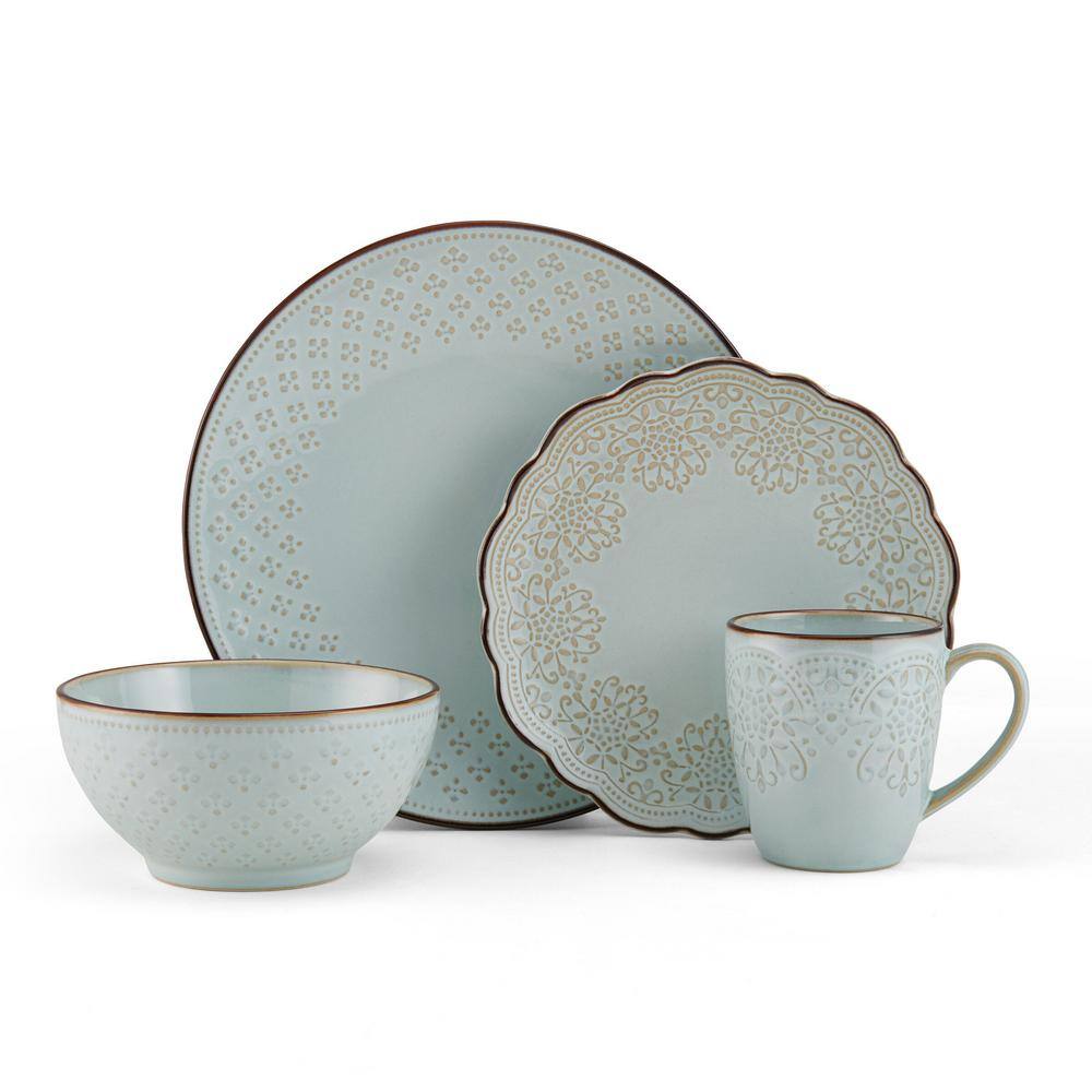 Pfaltzgraff 16-Piece Joanne White Stoneware Dinnerware Set (Service For 4) 5274258