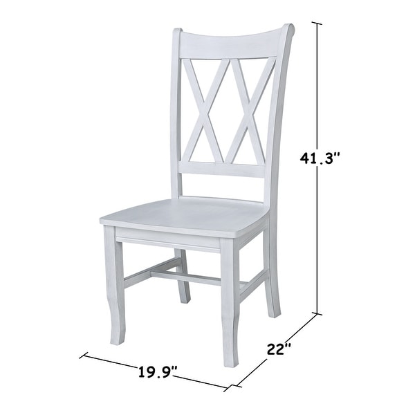 Double XX Solid Wood Chairs - Set of Two