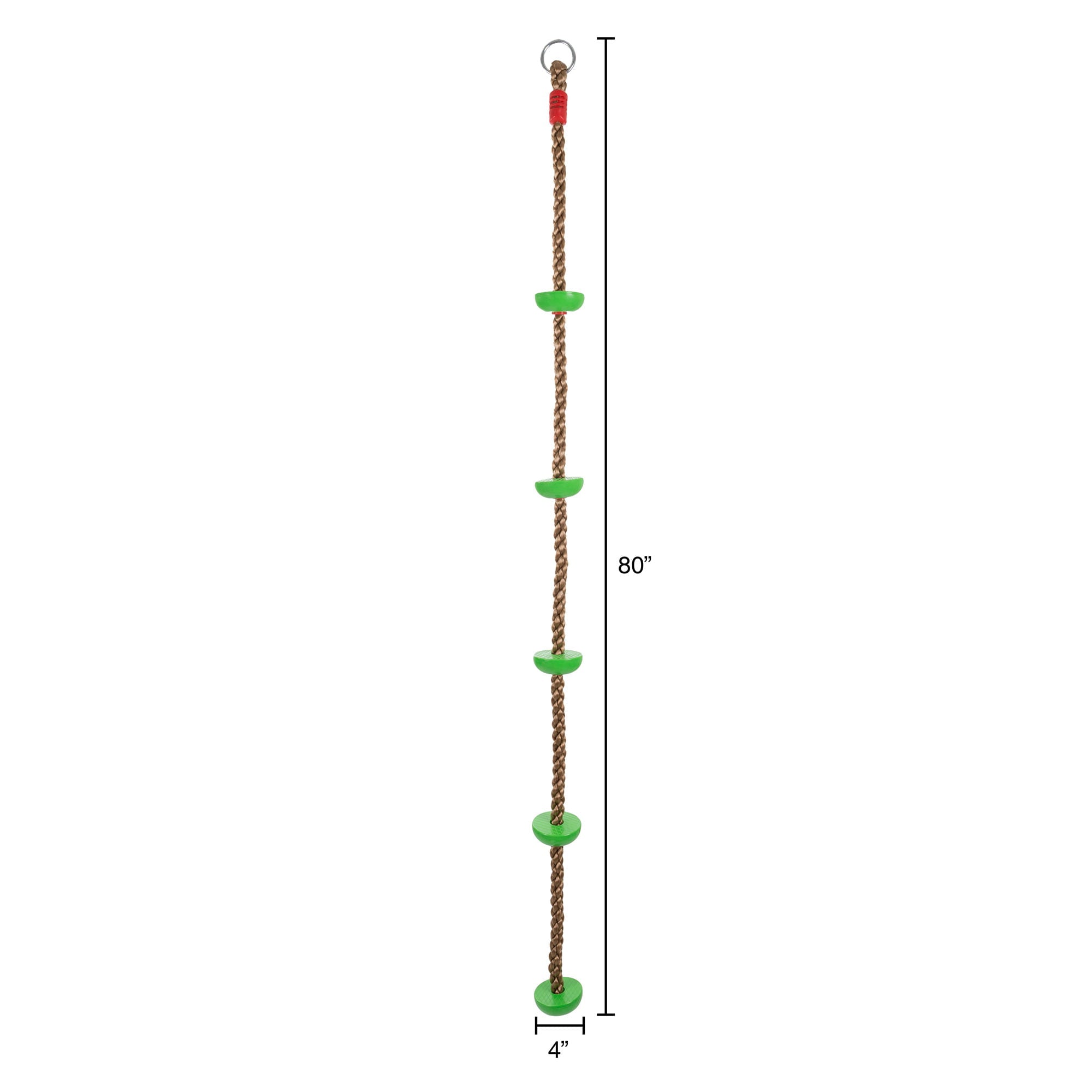 Hey Play Tree Climbing Rope - Outdoor Knotted Ladder and Swing for Kids