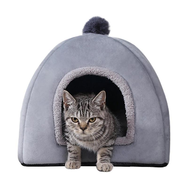 Crystal fleece dog cozy cave