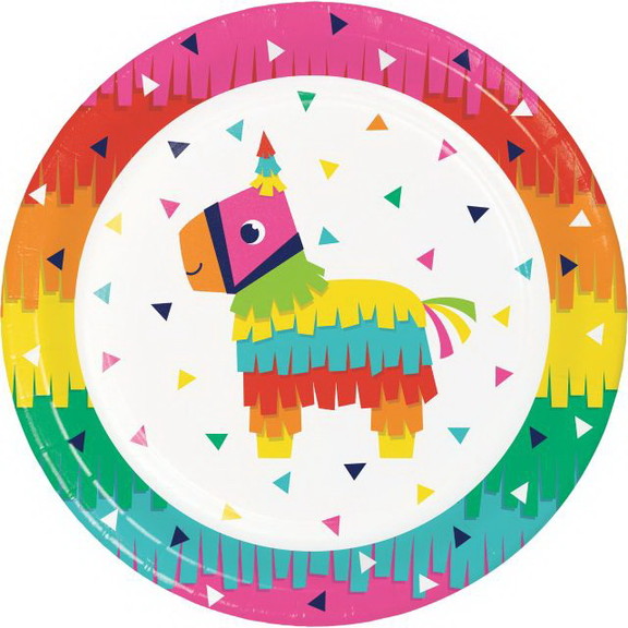 Creative Converting 339783 Fiesta Fun Dinner Plate...