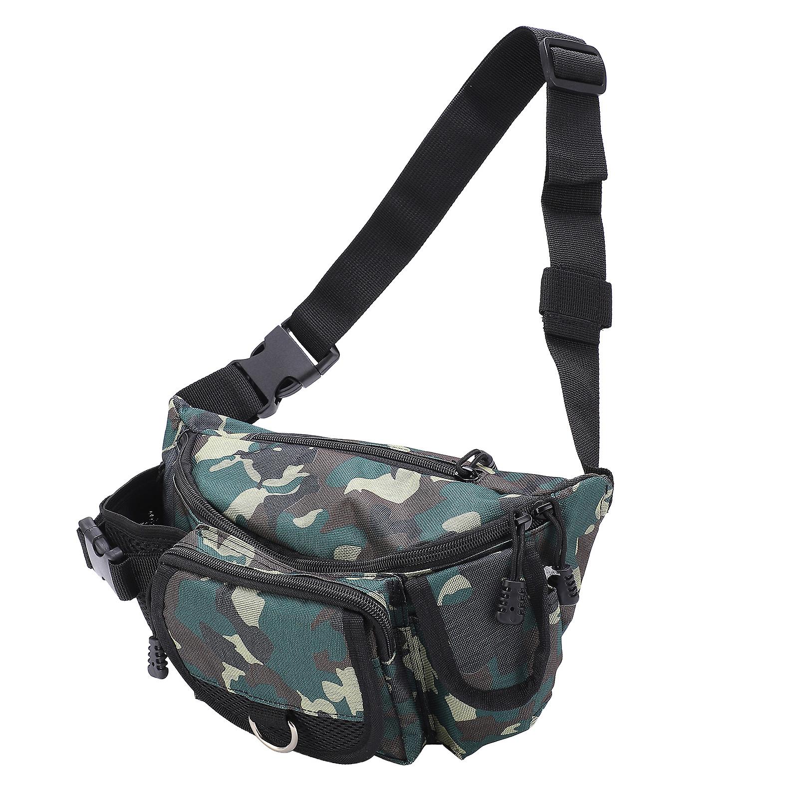 Multifunctional Fishing Bag Outdoor Large Capacity Waist Pack Fishing Tackle Storage Bag