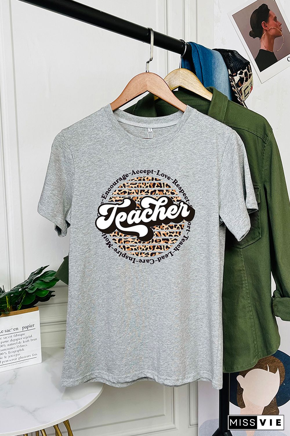 Teacher Circle Short Sleeve Graphic Tee Wholesale