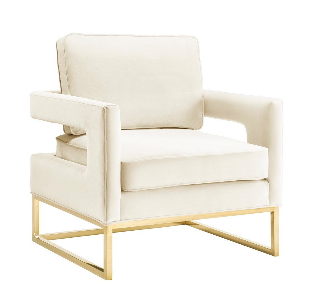 TOV Furniture Avery Cream Velvet Chair - TOV Furniture TOV-S68199