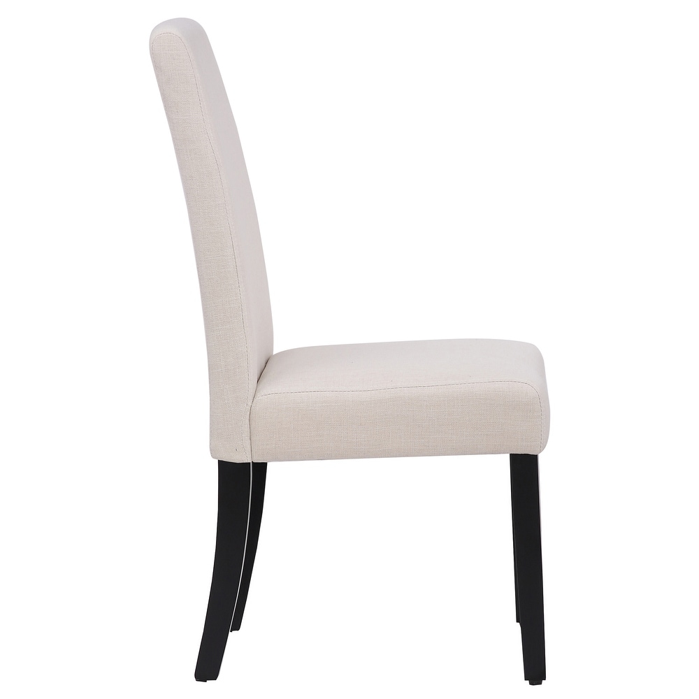 Grandview Upholstered Linen Fabric Dining Chair   38.6