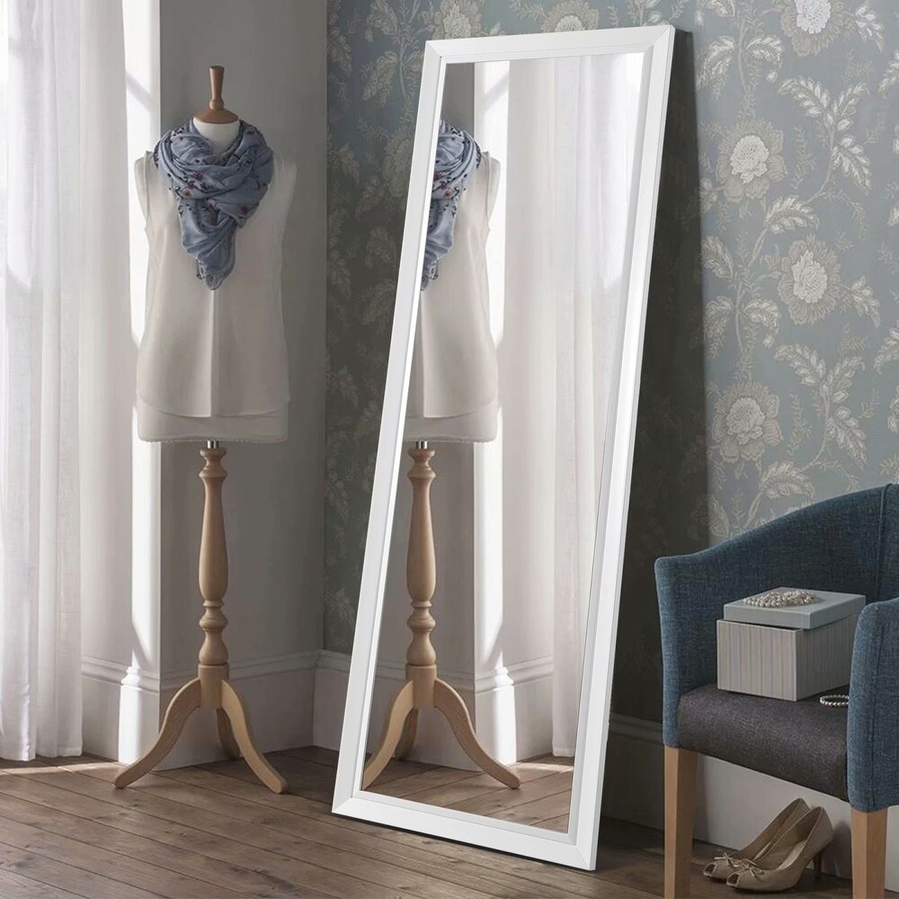 Wood Bedroom Dressing Full length Mirror with Standing