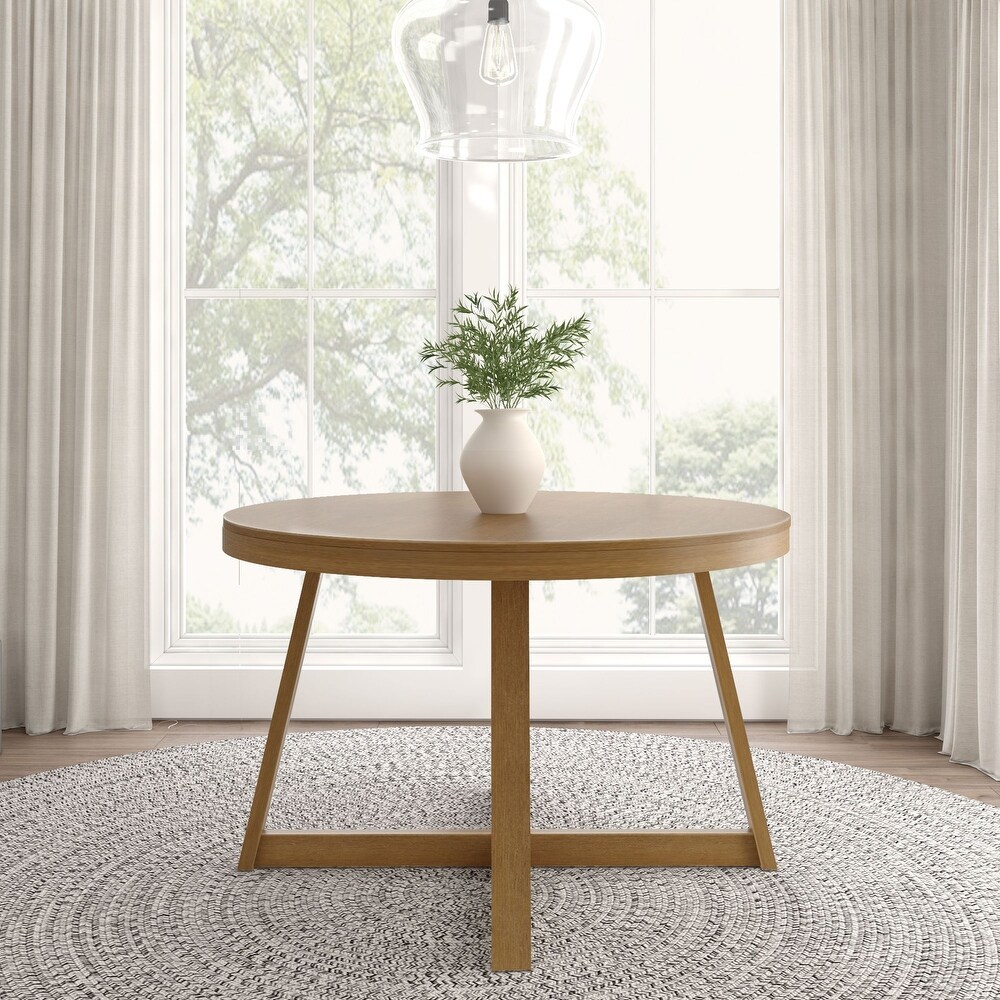 Plank and Beam Classic Solid Wood Round Dining Table   47