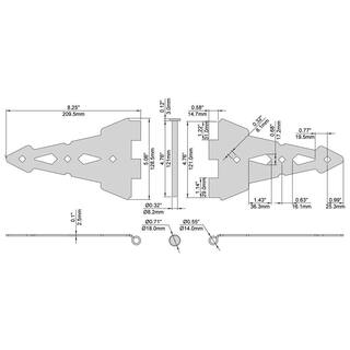 Everbilt Black Post Latch Gate Set 18101