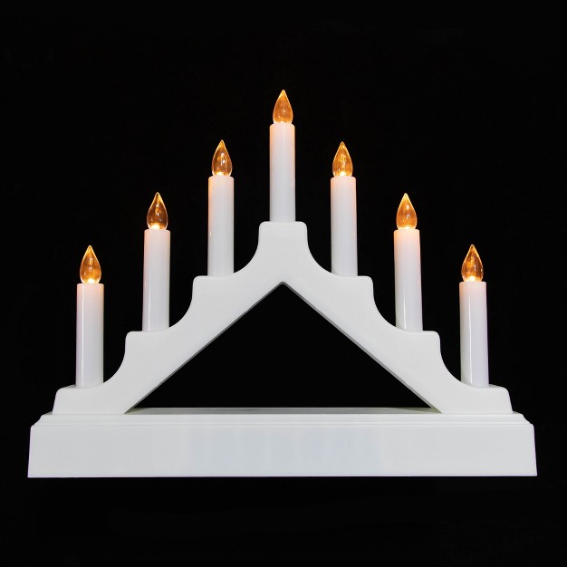 Led Lighted 7 tier White Candelabra Christmas Decoration