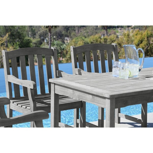 Surfside Outdoor Handscraped Hardwood Rectangular Table by Havenside Home