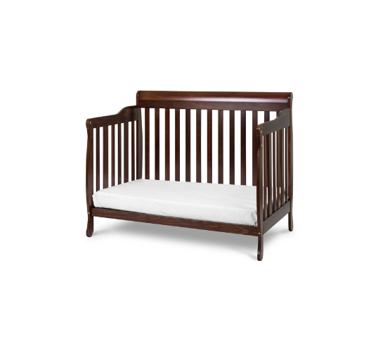 AFG Athena Alice 3 in 1 Convertible Crib with Toddler Rail - Espresso