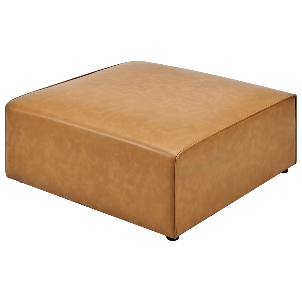 Mingle Performance Vegan Leather Ottoman