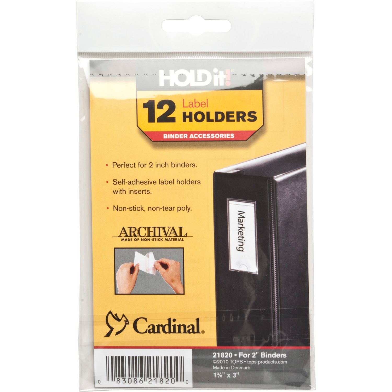 HOLDit! Self-Adhesive Label Holders by TOPS Products CRD21820