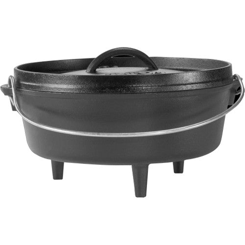 Lodge 4 Quart Cast Iron Camp Dutch Oven, L10C03, with lid