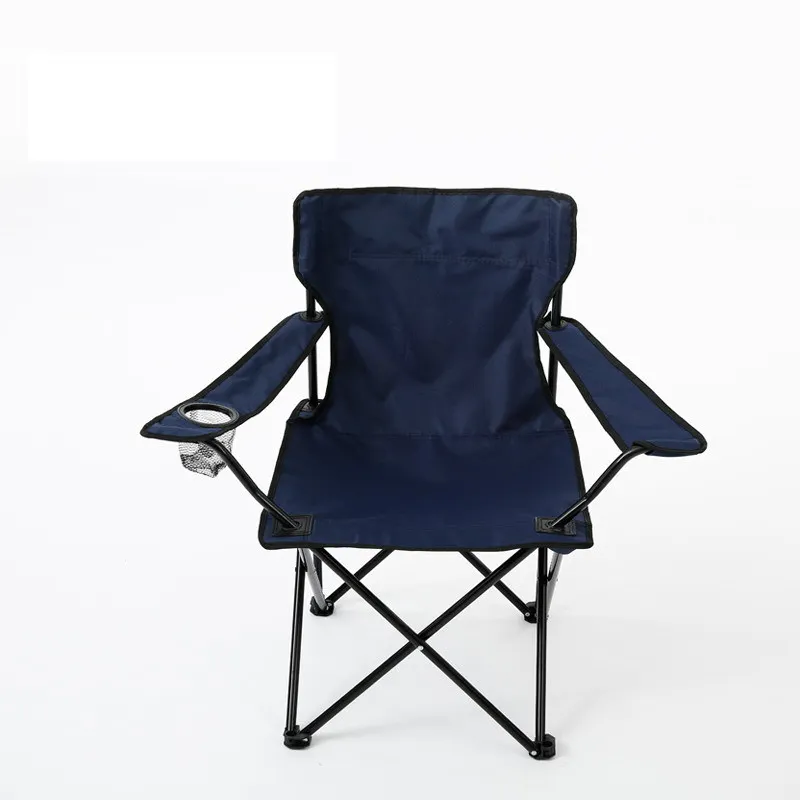 Wholesale Outdoor Double Oxford Fabric Folding Camping Chair with Cup Holder for Fishing  Hiking