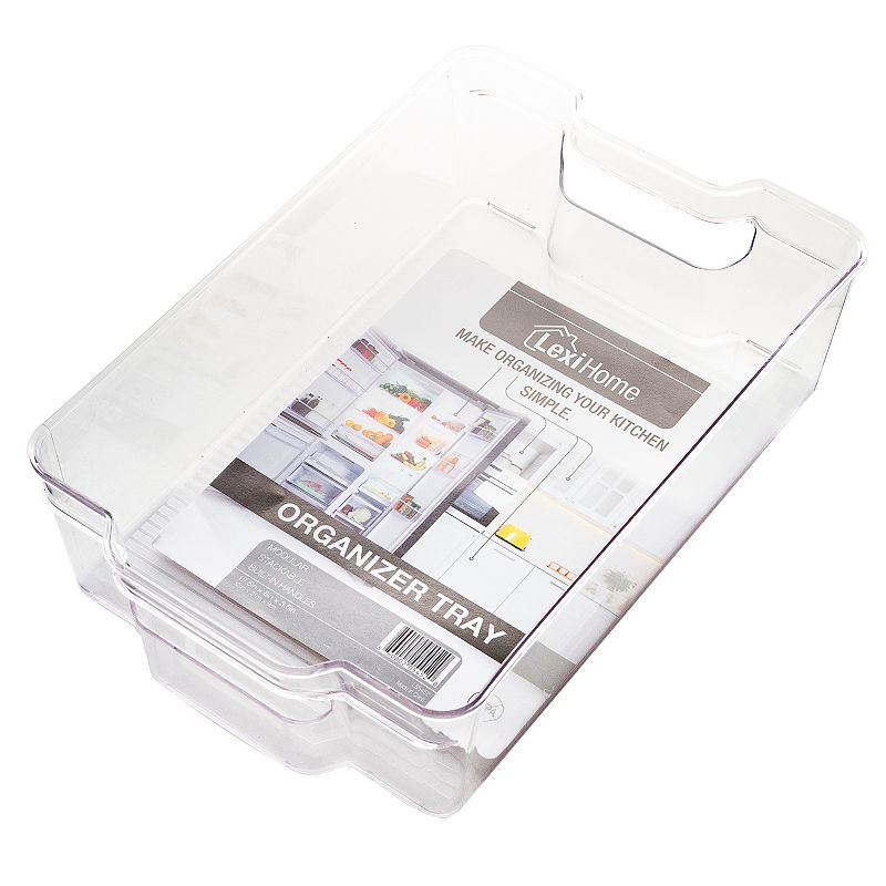 Stackable 12.5 x 8 Acrylic Fridge Storage Organizer Bin