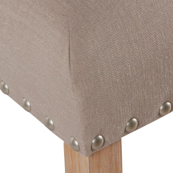 Porch and Den Robin Tan Nailhead Counter Stool - 24 inches