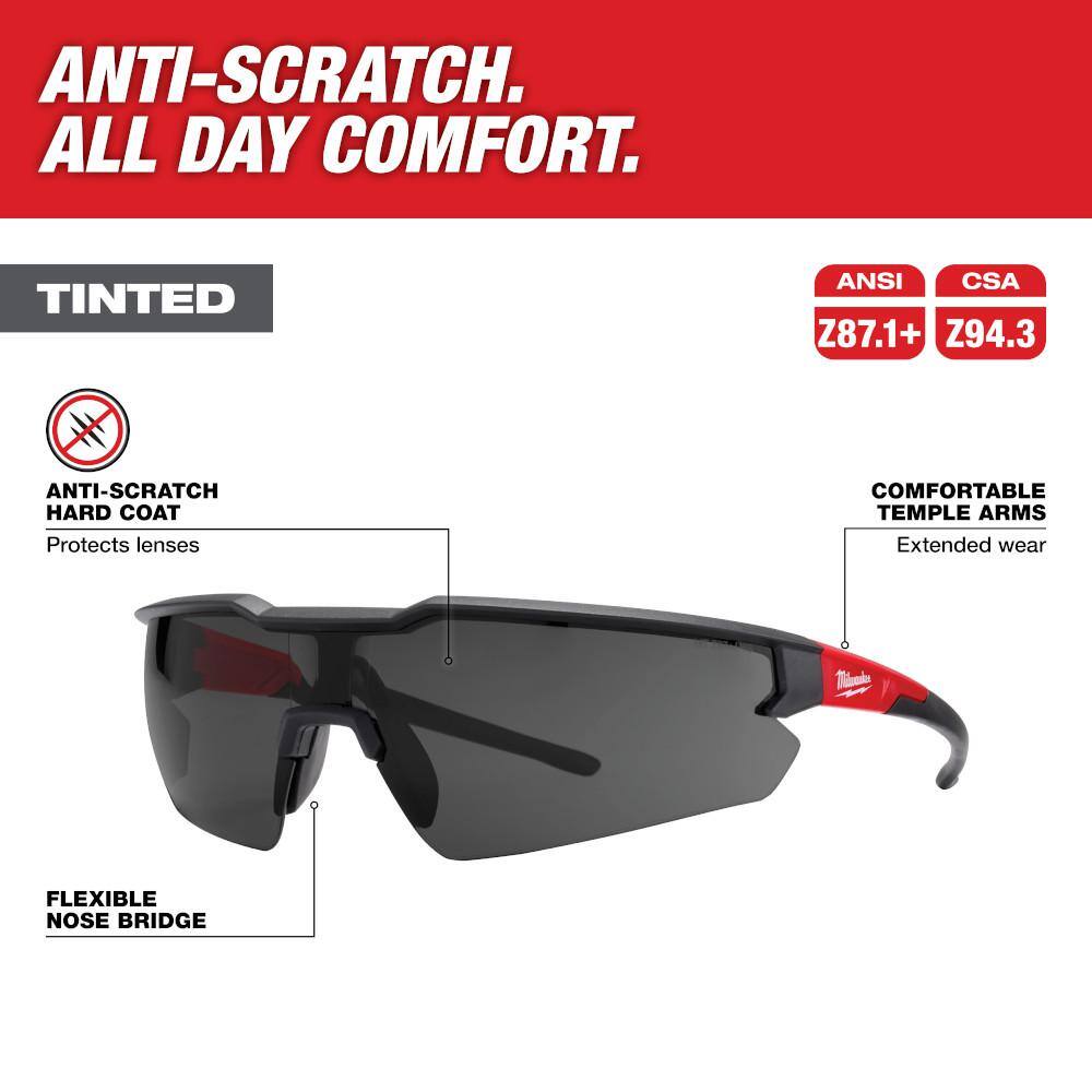 MW Tinted Safety Glasses Anti-Scratch Lenses 48-73-2015