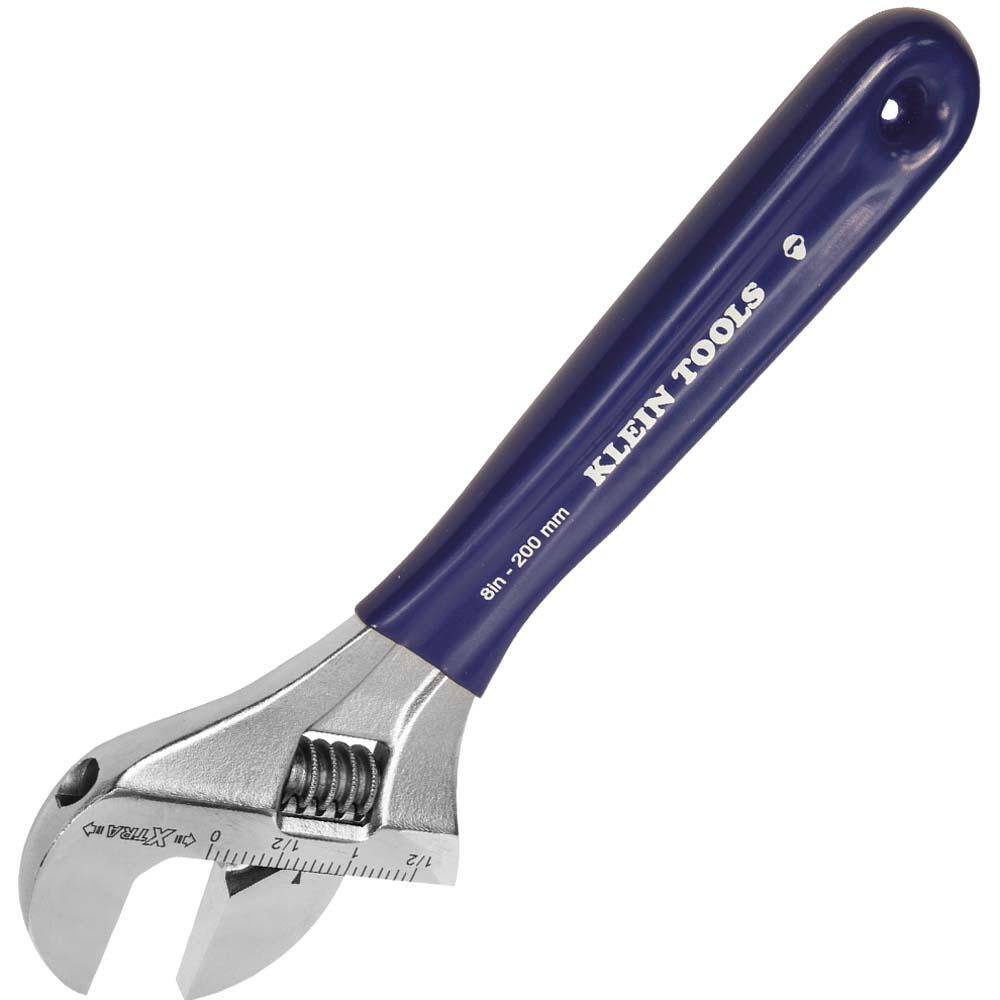 Klein Tools 1-12 in. Extra Wide Jaw Adjustable Wrench D509-8