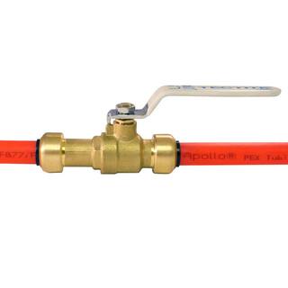 Tectite 12 in. Brass Push-to-Connect Slip Ball Valve FSBBV12SL