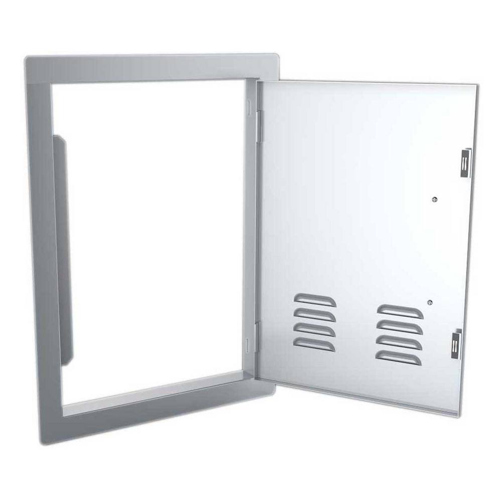 Sunstone Classic Series 14 in. x 20 in. 304 Stainless Steel Vertical Access Door with Vents A-DV1420