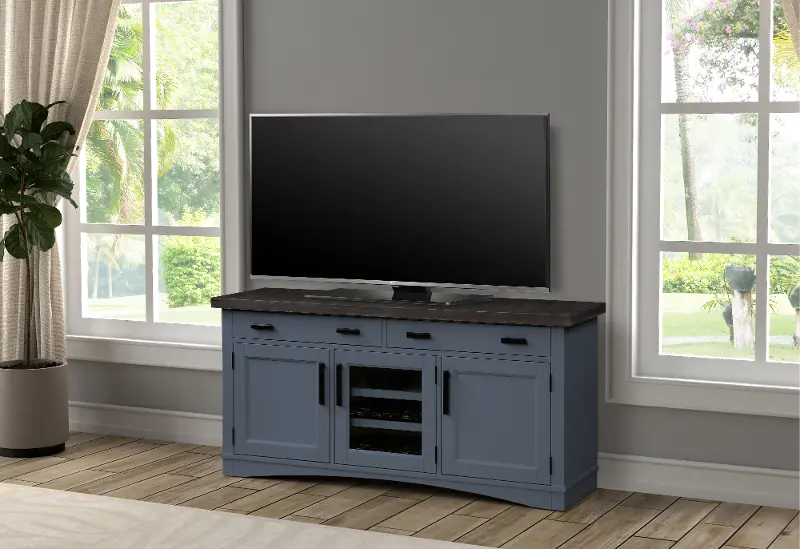 Amy Denim Blue 63 TV Stand