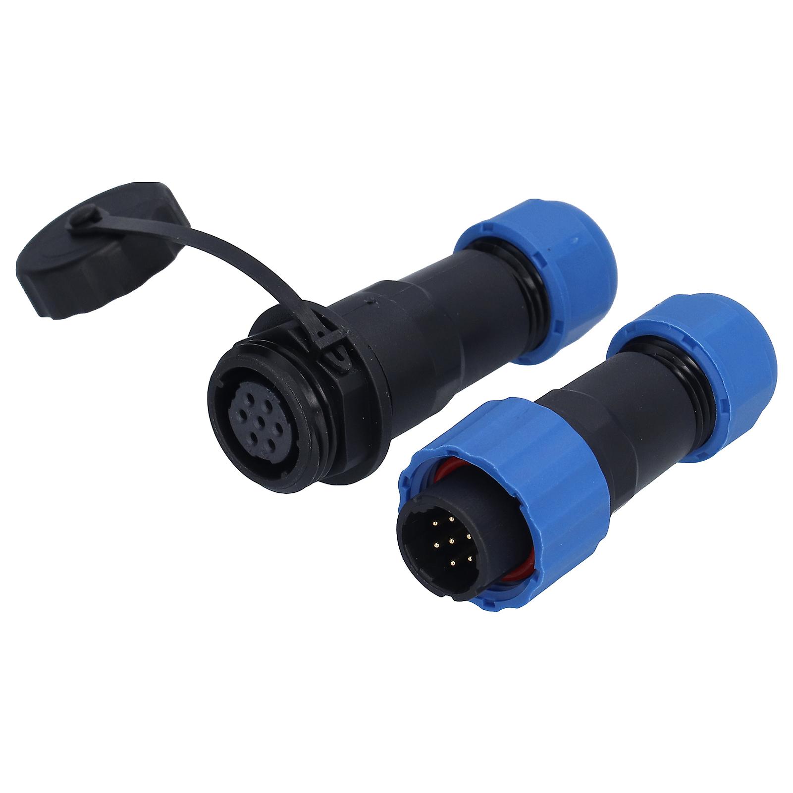 Waterproof Plug Socket Oxidation Resistance Stable Connection Waterproof Aviation Connector(7 Pin（250V 5A） )