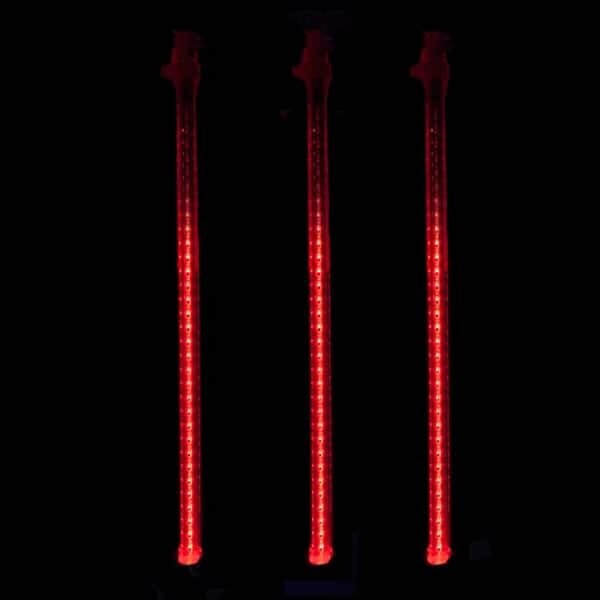 48 Red LED Dripping Icicle Tube Christmas Lights