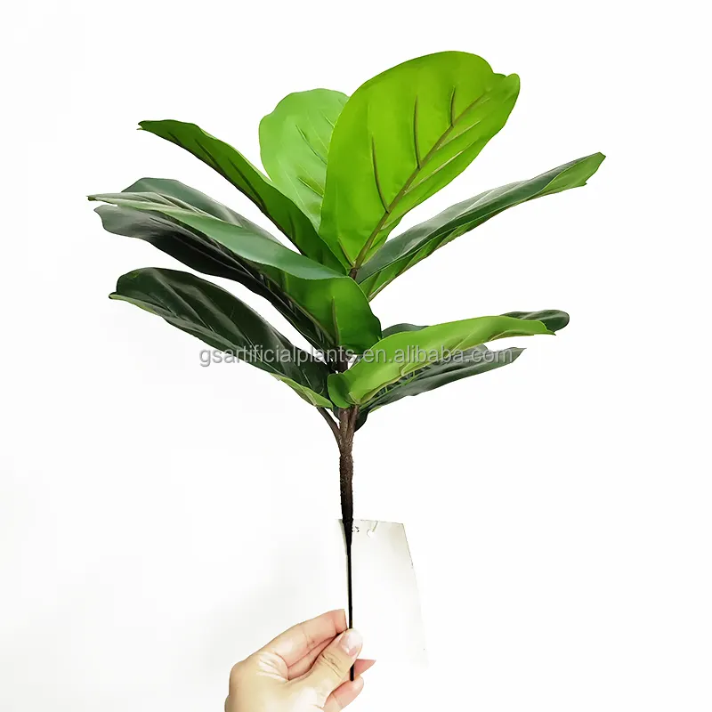 35cm height garden supplies artificial branch faux lyrata artificial ficus tree for interior exterior decorative