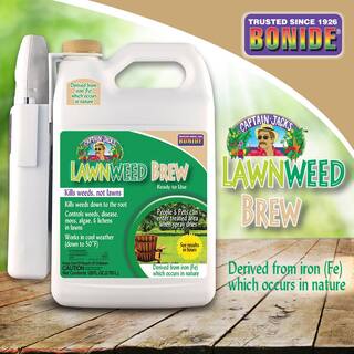 Bonide Captain Jack's Lawnweed Brew 128 oz. Ready-to-Use Spray Controls Weeds Moss Algae Lichens and Disease 2615