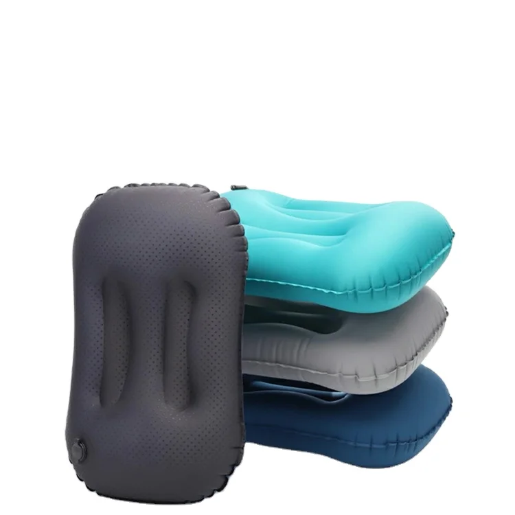 Camping Neck Pillow Soft Compressible Portable Travel Air Pillow for Sleeping Inflatable Pillow