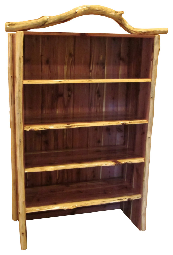 Red Cedar Log Bookcase   Rustic   Bookcases   by Furniture Barn USA  Houzz