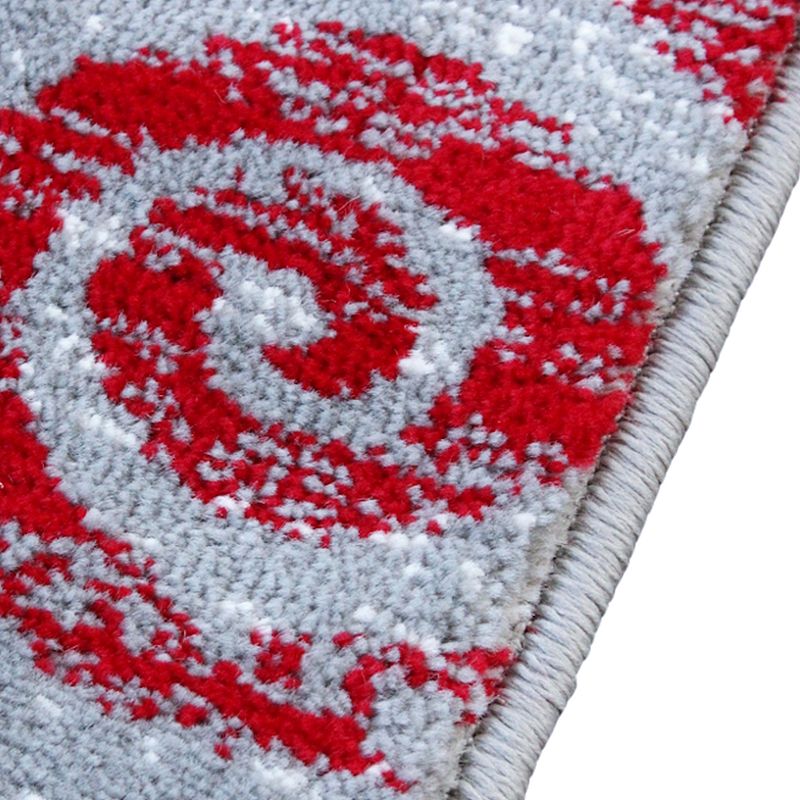 Masada Rugs Masada Rugs Stephanie Collection 2'x11' Area Rug Runner with Modern Contemporary Design in Red， Gray， Black and White - Design 1100