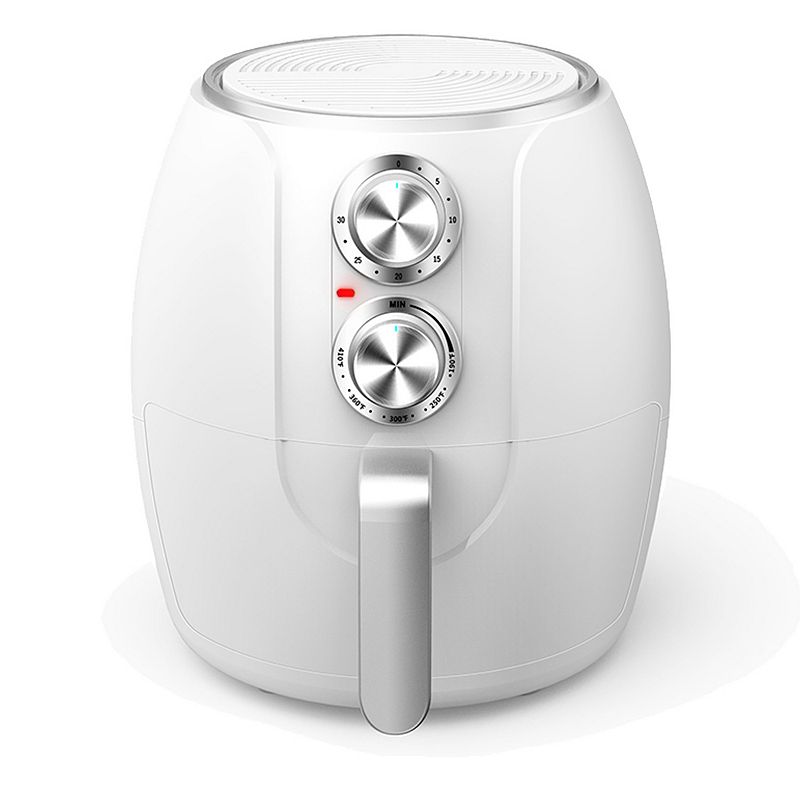 Brentwood 3.2 Quart Electric Air Fryer with Timer and Temp Control in White