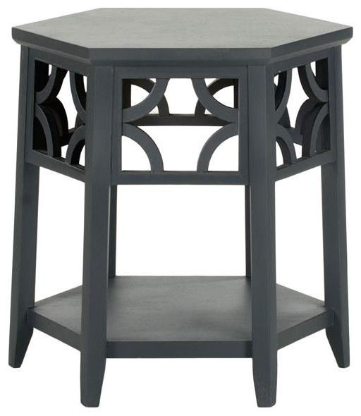 Connr Hexagon End Table   Transitional   Side Tables And End Tables   by BisonOffice  Houzz