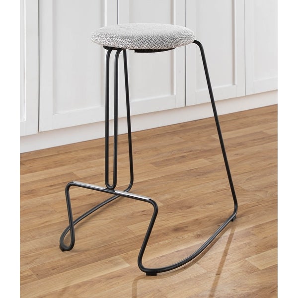 Strick and Bolton Anya Counter Stool in Black Metal - Set of 2