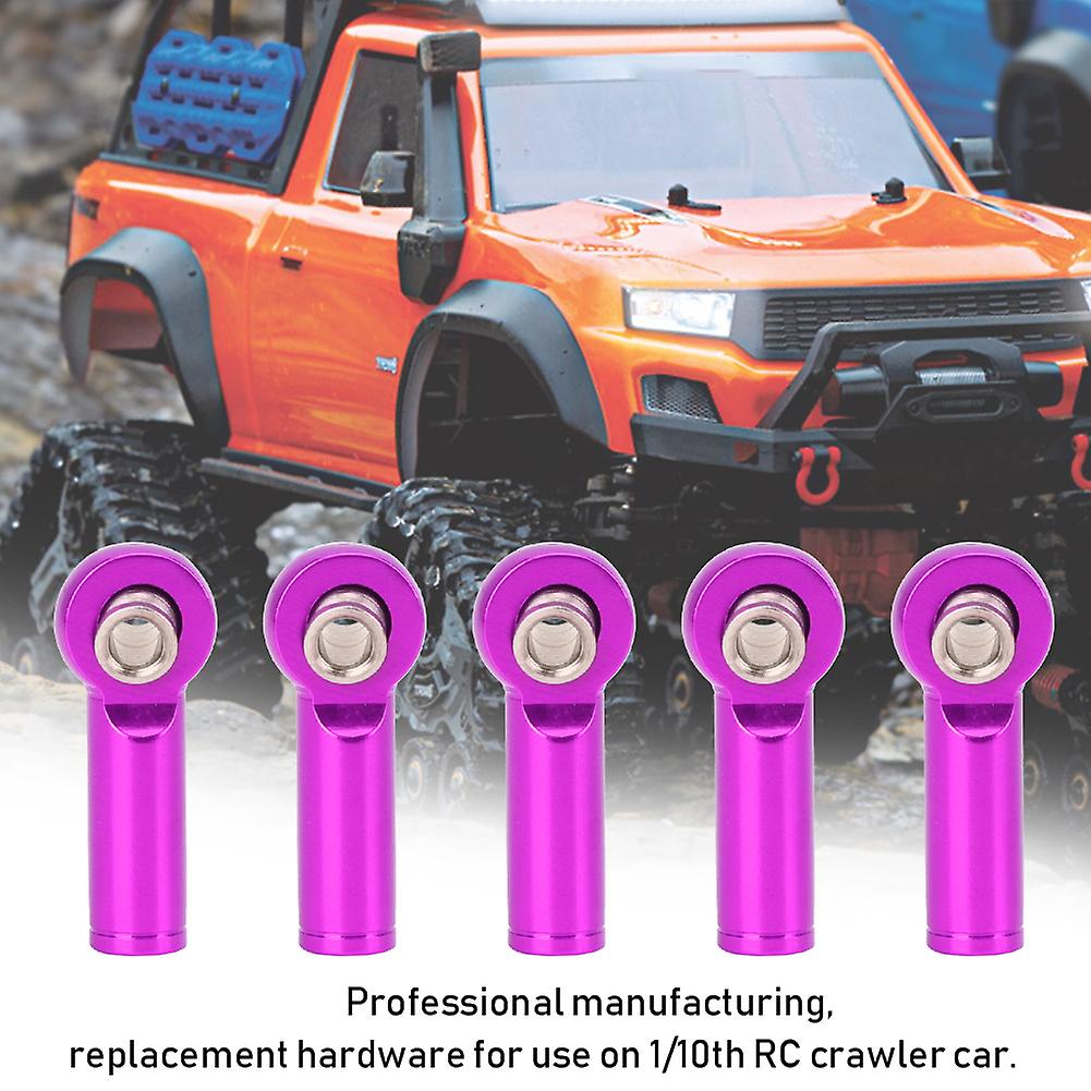 10pcs Aluminium Alloy M4 Positive And Negative Thread Tie Push Link Rod Joint For 1/10 Model Rc Carpurple