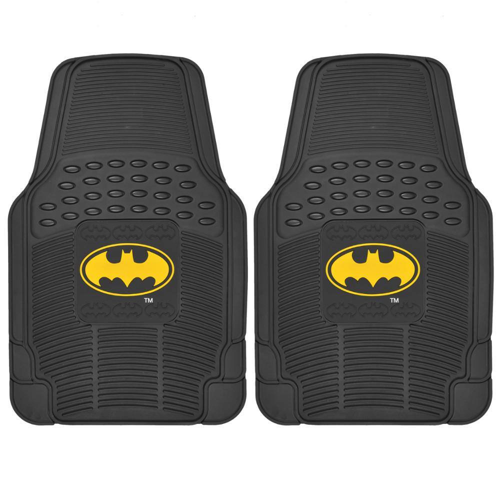 BDK Original Batman WBMT-1372 Rubber 2-Piece Car Floor Mats WBMT-1372