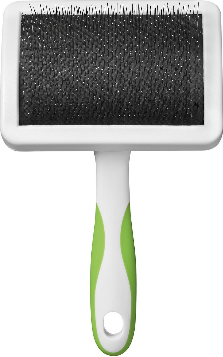 Andis Firm Slicker Brush， Green/White， Large