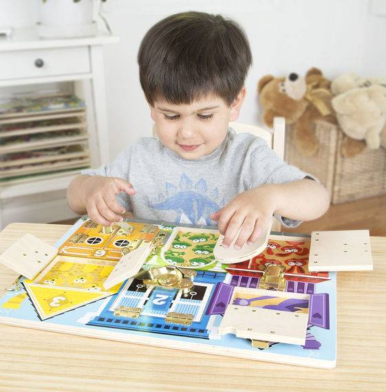 Melissa & Doug Wooden Latches Board