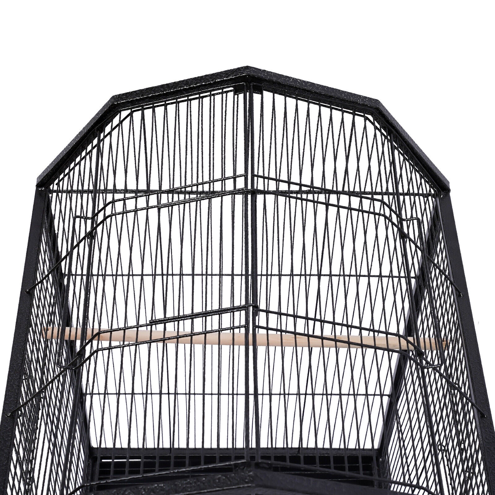 TOOL1SHOoo Spacious Metal Parakeet Bird Cage with Stand for Large Finch Flight Perfect Pet Home