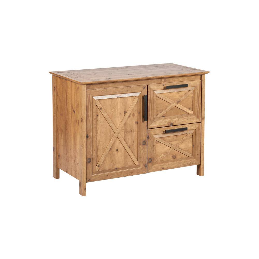 Austin Rustic Brown File Drawer with Cabinet AS4202FCRB