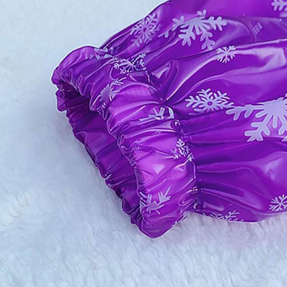 2 Pairs Reusable Arm Sleeves Covers Waterproof， Purple(40  18 Cm)