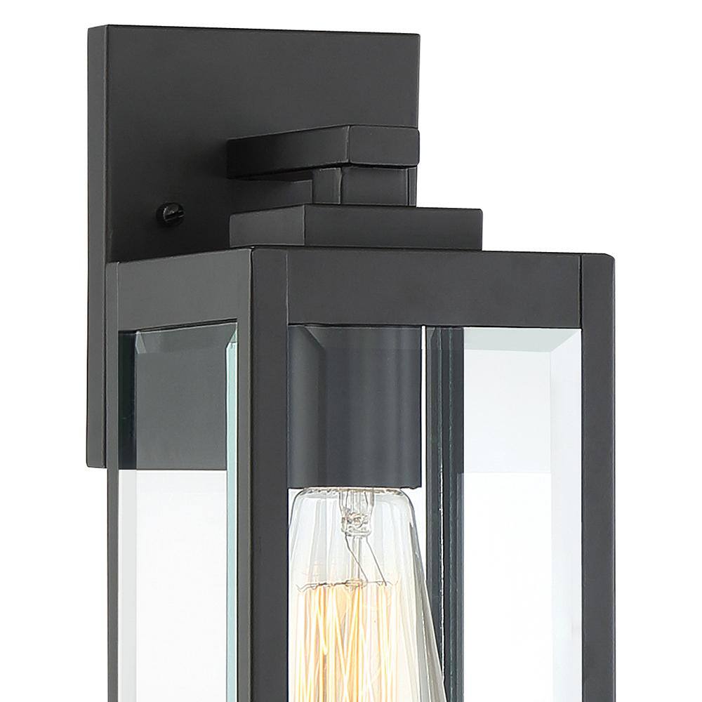 Quoizel Westover 1-Light Earth Black Outdoor Wall Lantern Sconce WVR8405EK