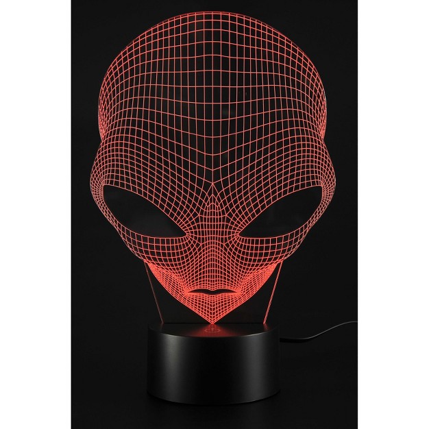 Link 3d Alien Lighting Laser Cut Precision Multi Colored Led Night Light Lamp Great For Bedrooms Dorms Dens Offices And More